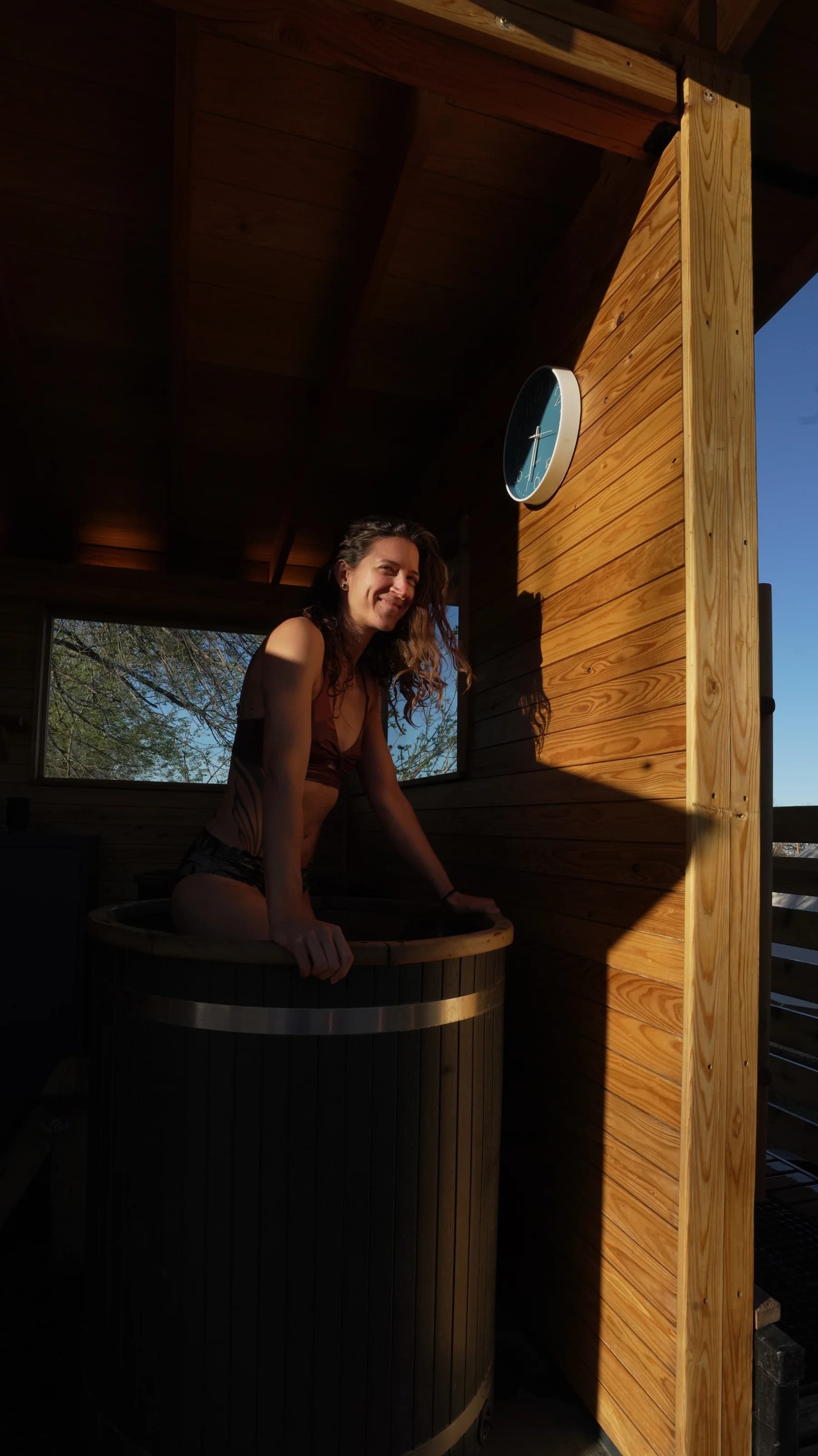 View of the foothills from the sauna grounds